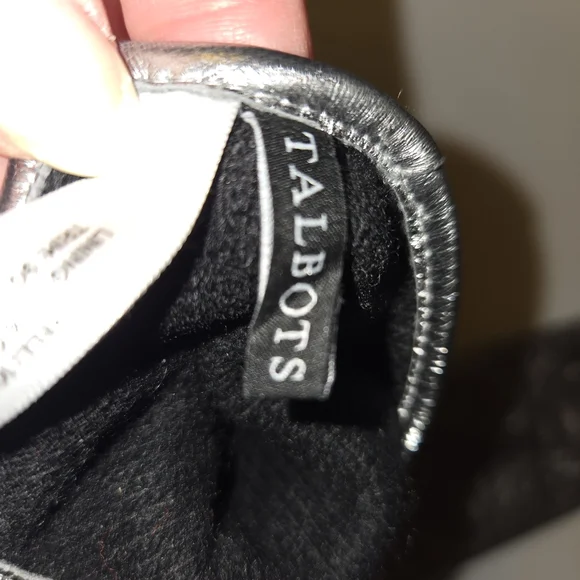 Talbots Metallic Leather Gloves - Picture 4 of 10